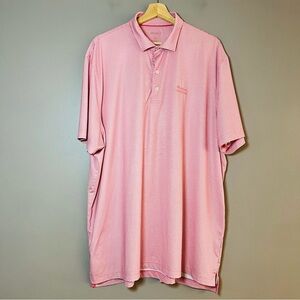 Johnnie O Polo Mens Short Sleeve Golf Shirt Performance Strawberry XXL Logo
